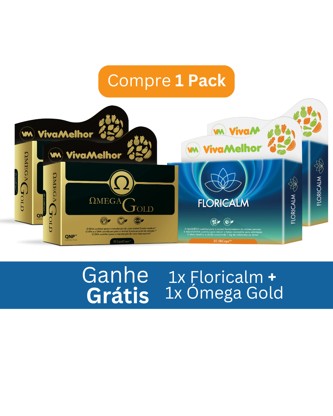Pack 2x Ómega Gold + 2x Floricalm