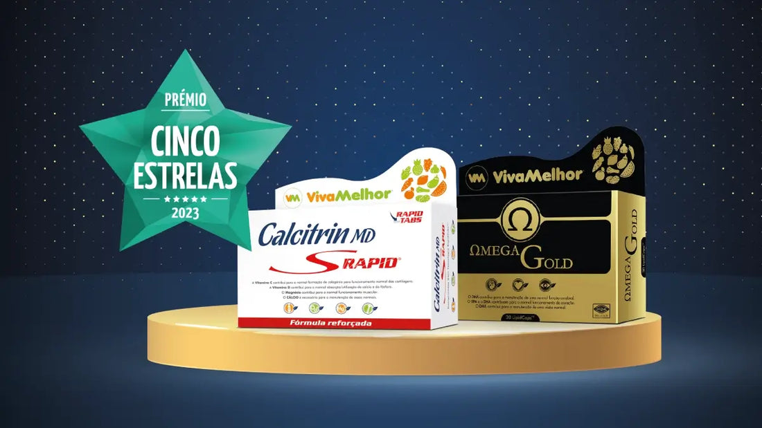 Calcitrin MD Rapid e Ómega Gold são Cinco Estrelas