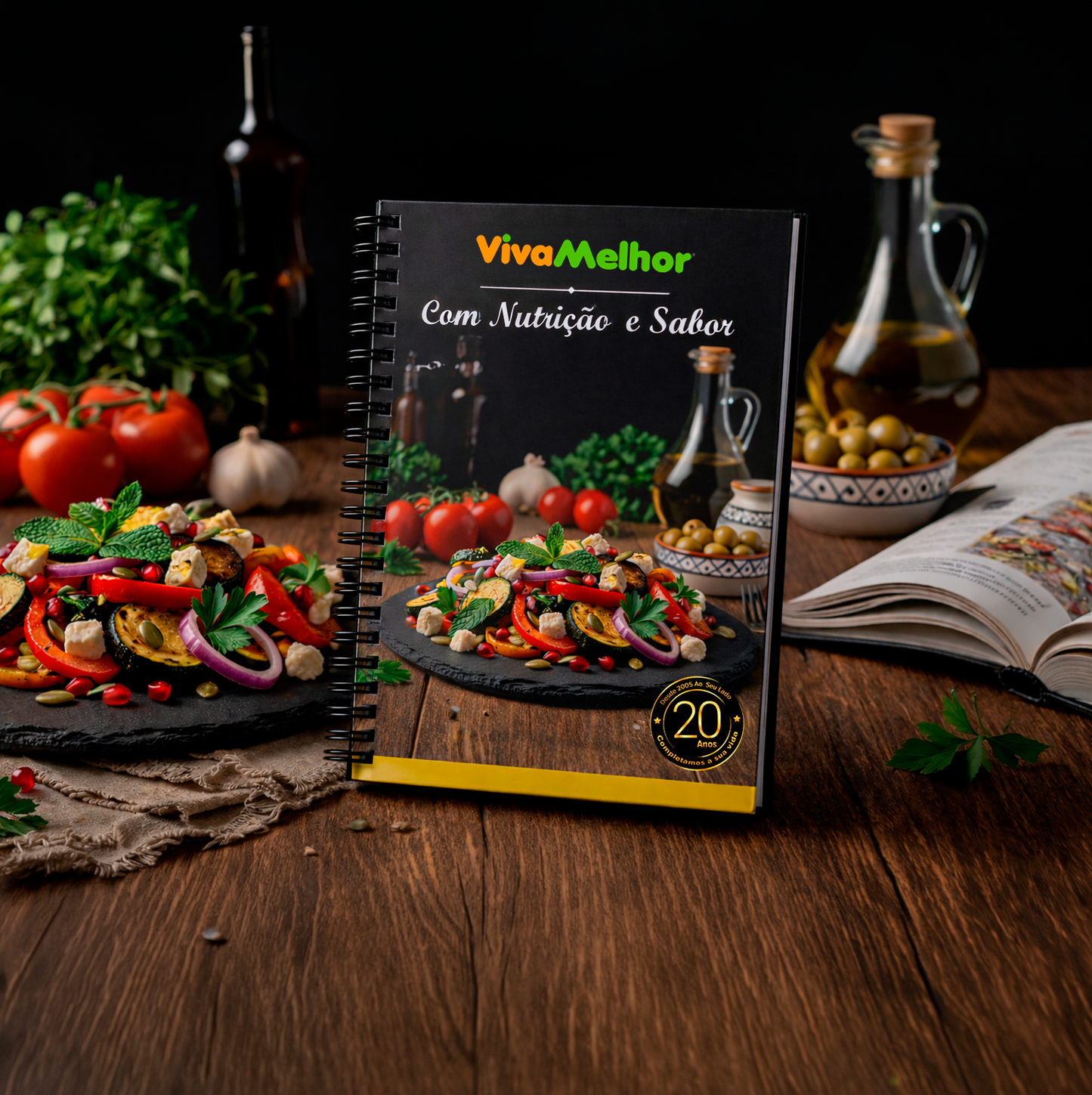 Livro Viva Melhor com Nutrição e Sabor - 50 receitas para transformar a sua alimentação