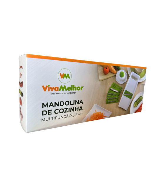 Mandolina de cozinha - Multifunção 5 em 1